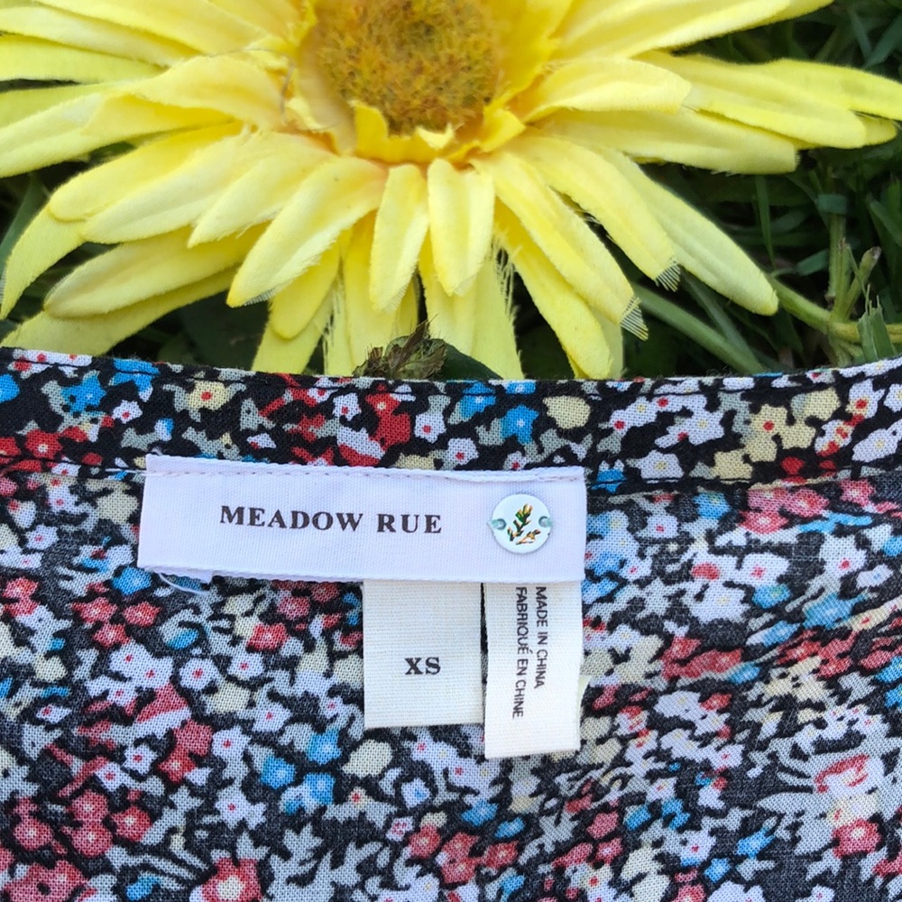 🌺 Meadow Rue for Anthropologie Floral L/S Top XS! - Picture 4 of 11